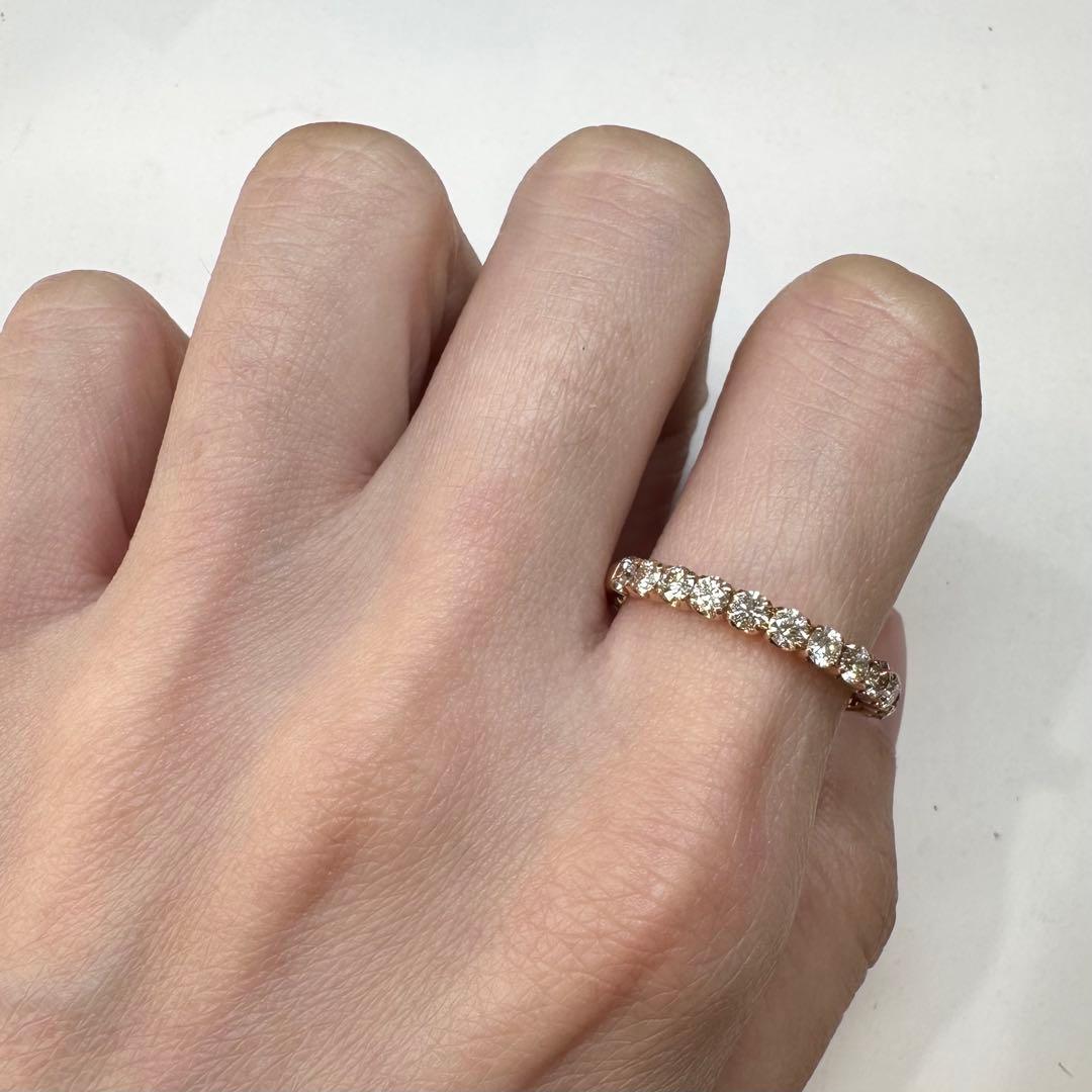【K18】ダイヤモンド 0.7ct リング
