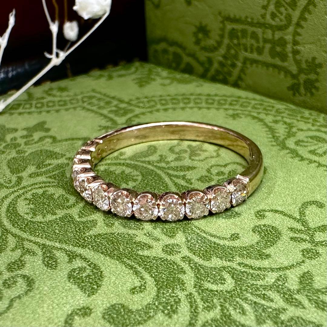 【K18】ダイヤモンド 0.7ct リング