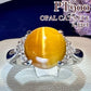 PT900 オパールキャッツアイ2.33ct ダイヤモンドリング プラチナ 指輪