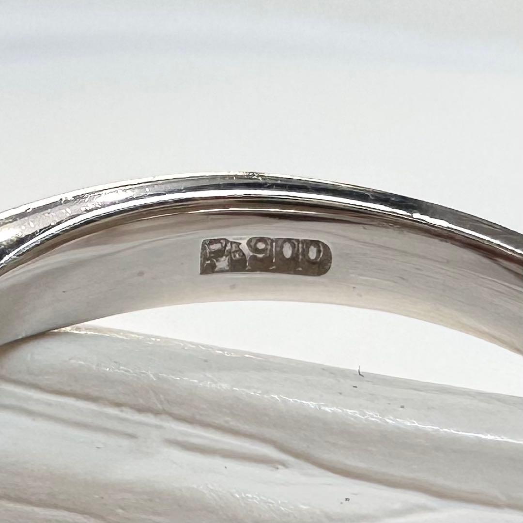 PT900 オパールキャッツアイ2.33ct ダイヤモンドリング プラチナ 指輪