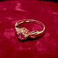 K18 ルビー 0.21ct ダイヤモンド ジュエリーリング