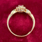 K18 ルビー 0.21ct ダイヤモンド ジュエリーリング