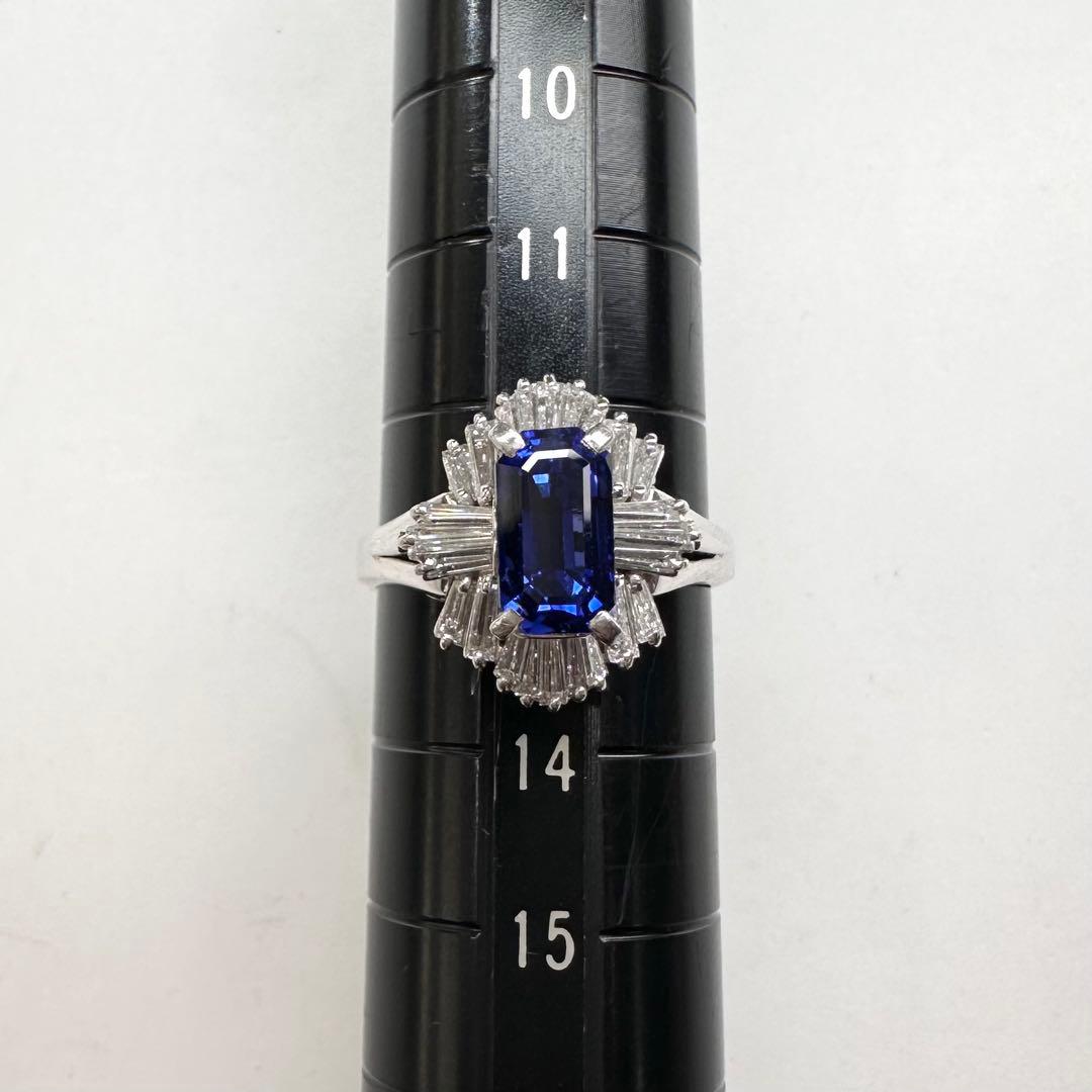 【美品】PT900 ロイヤルブルー サファイア2.54ctリング
