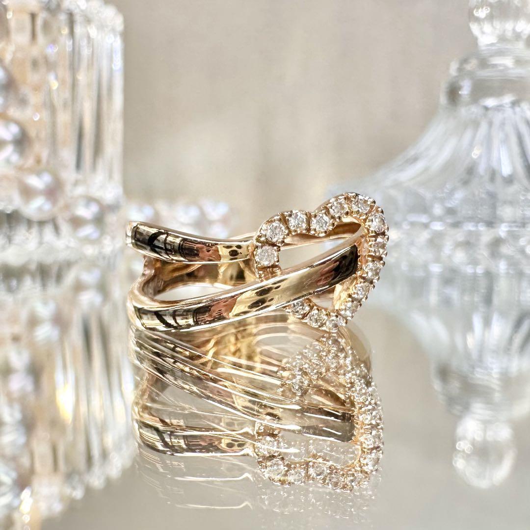 VENDOME】K18ダイヤモンド 0.11ct ハートモチーフ リング – ABABIL.gems