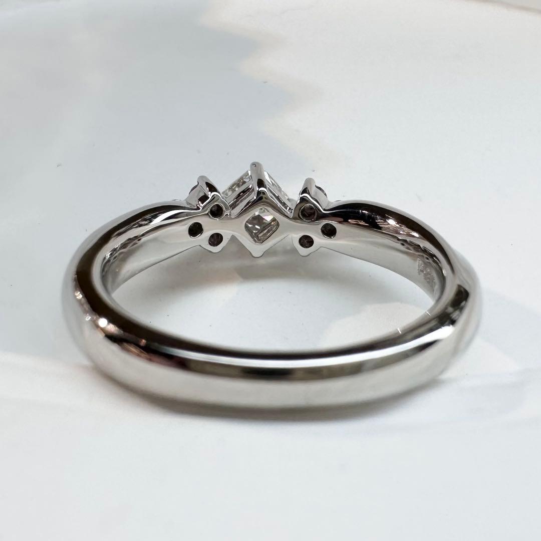 【美品】PT900 ピンクダイヤモンド リング