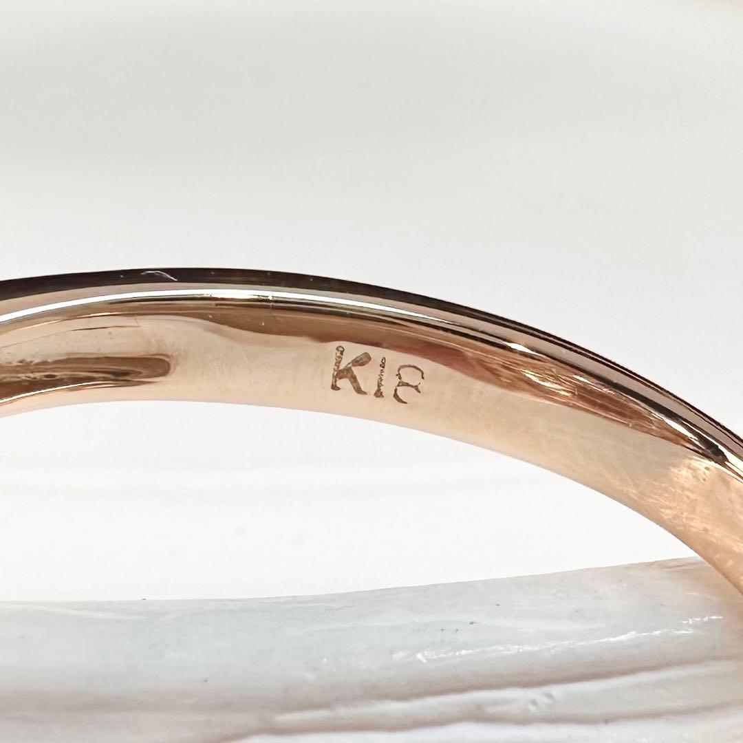 【K18】モルガナイト 5.57ct リング 大粒