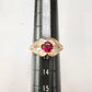 K18 ルビー0.74ct バゲットダイヤモンド バゲットダイヤ