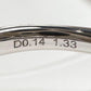 K18WG アレキサンドライト 1.33ct リング カラーチェンジ 希少石