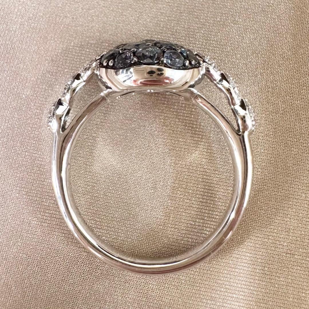K18WG アレキサンドライト 1.33ct リング カラーチェンジ 希少石