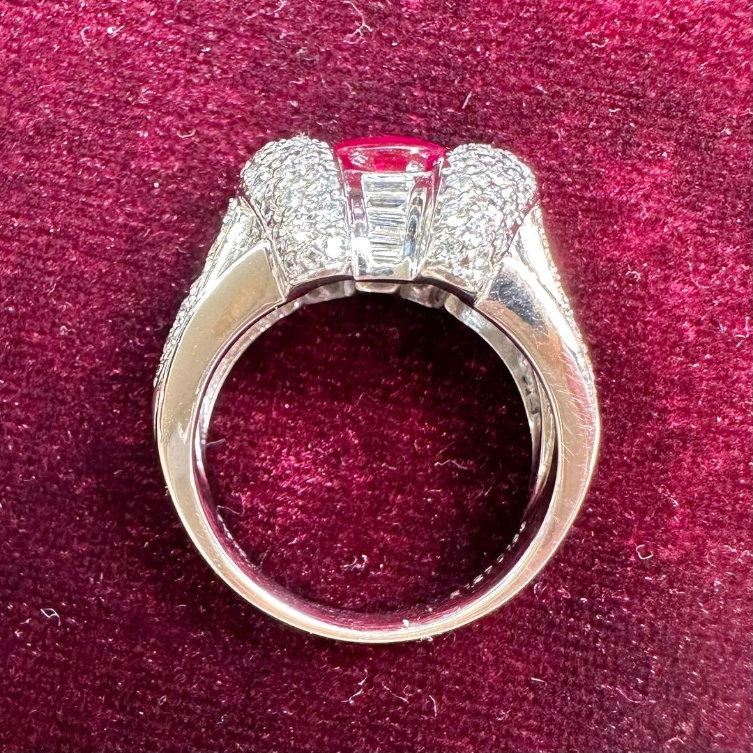 【美品】PT900 ルビー 1.27ct リング 豪華主義