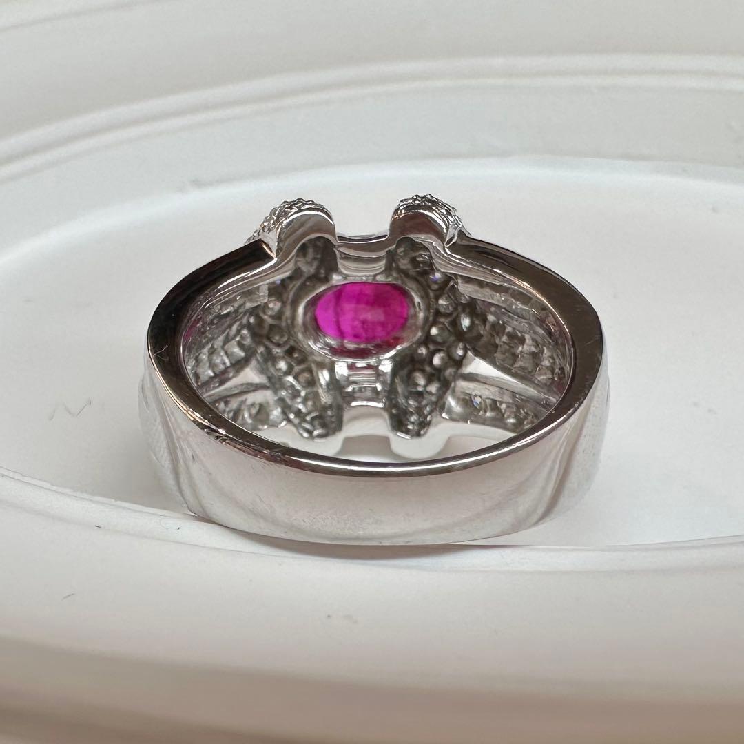 【美品】PT900 ルビー 1.27ct リング 豪華主義