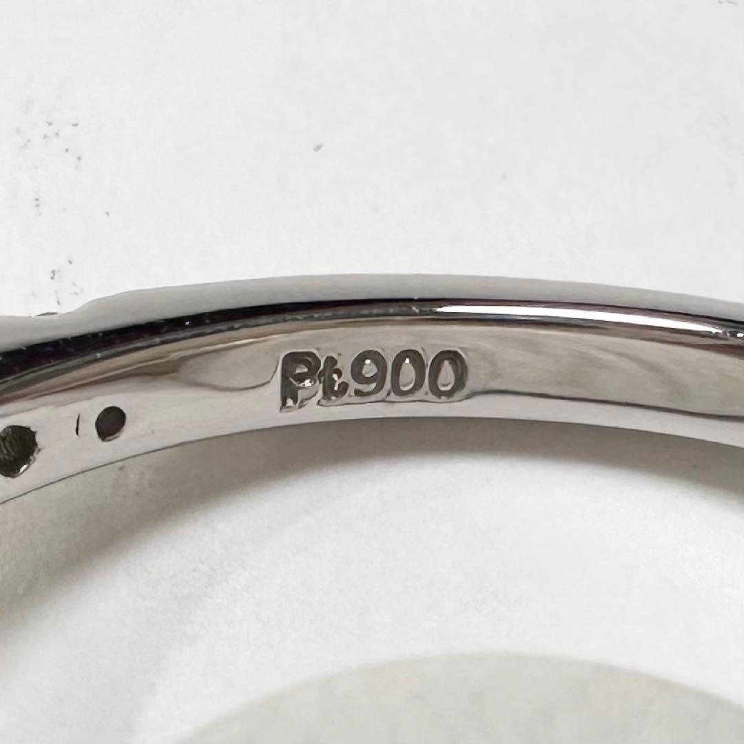 PT900 ピンクサファイア 1.26ct 取り巻き ダイヤモンド リング