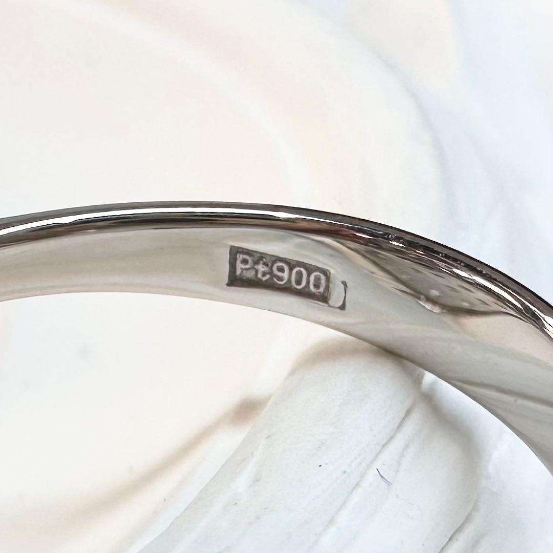 【美品】PT900 黒蝶パール 10.5mm リング