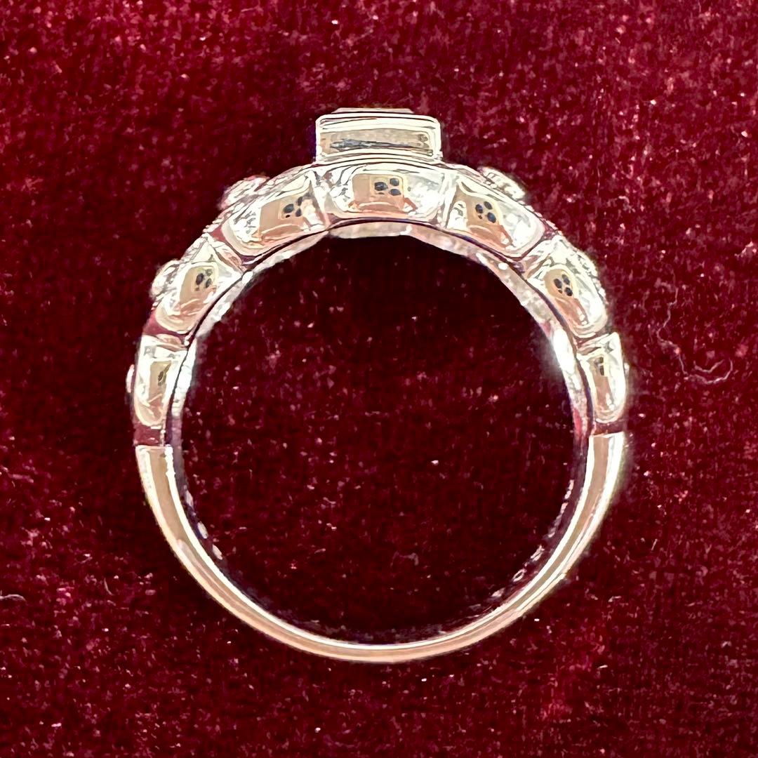 PT900 ウォーターメロントルマリン ダイヤモンド リング 2.04ct
