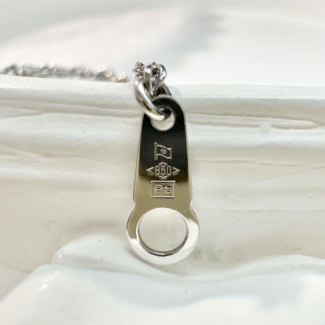 【美品】K18/PT900 アクアマリン 1.84ct ネックレス 上品デザイン