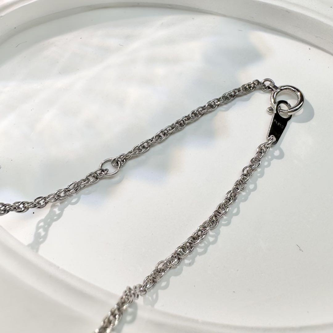 【美品】K18/PT900 アクアマリン 1.84ct ネックレス 上品デザイン