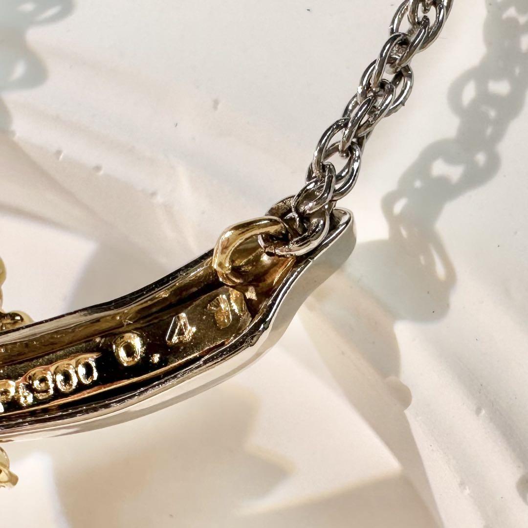 【美品】K18/PT900 アクアマリン 1.84ct ネックレス 上品デザイン