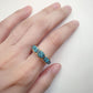 【美品】K14 ターコイズ リング 天然石 クモ模様