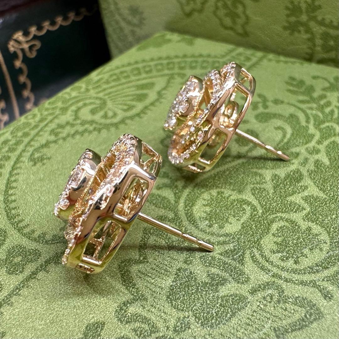 【K18】ダイヤモンド0.75ct*2 ピアス