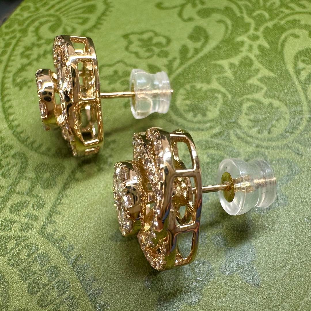 【K18】ダイヤモンド0.75ct*2 ピアス