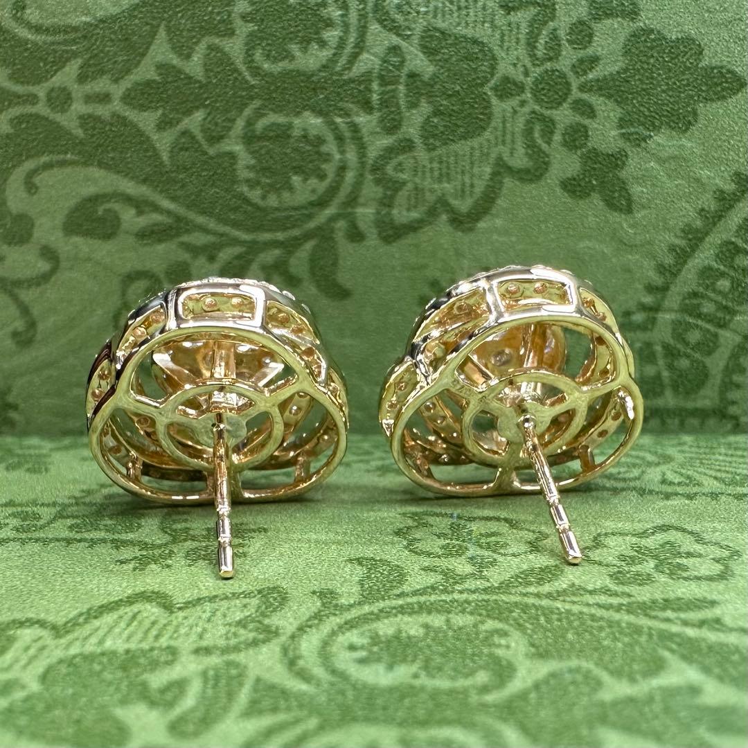 【K18】ダイヤモンド0.75ct*2 ピアス