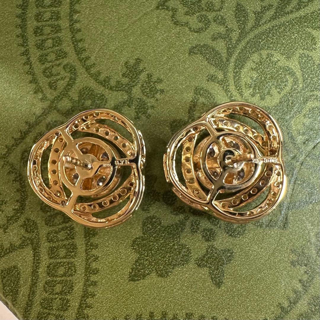【K18】ダイヤモンド0.75ct*2 ピアス