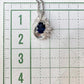 PT900/PT850 サファイア0.60ct ダイヤモンドネックレス