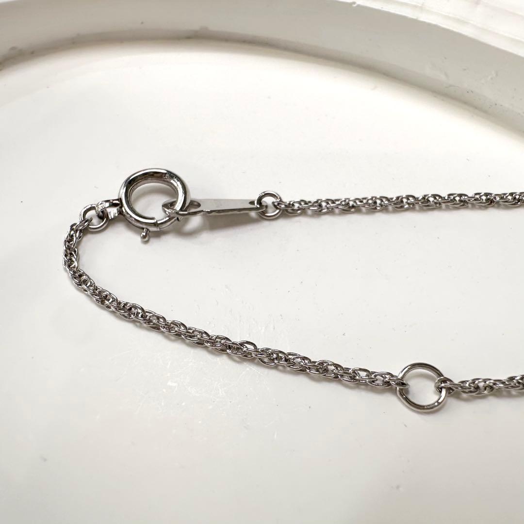 PT900/PT850 サファイア0.60ct ダイヤモンドネックレス