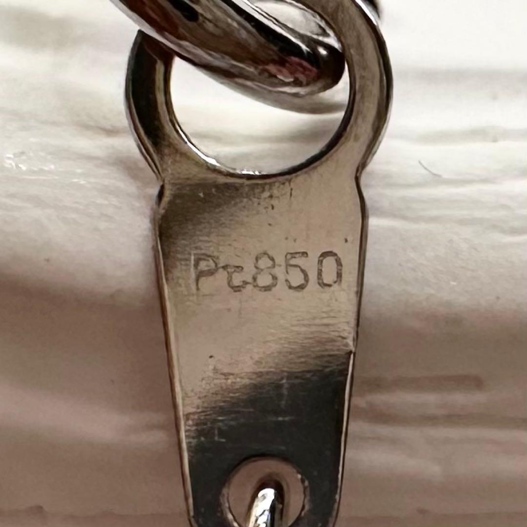 PT900/PT850 サファイア0.60ct ダイヤモンドネックレス