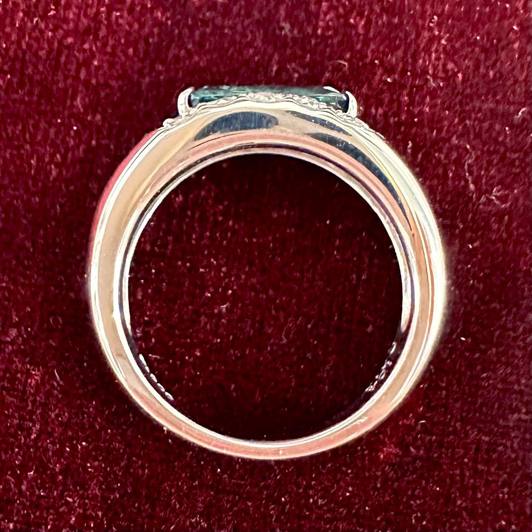 PT900 トルマリン ダイヤモンド リング 1.04ct