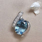 PT900 アクアマリン 2.10ct デザインペンダント