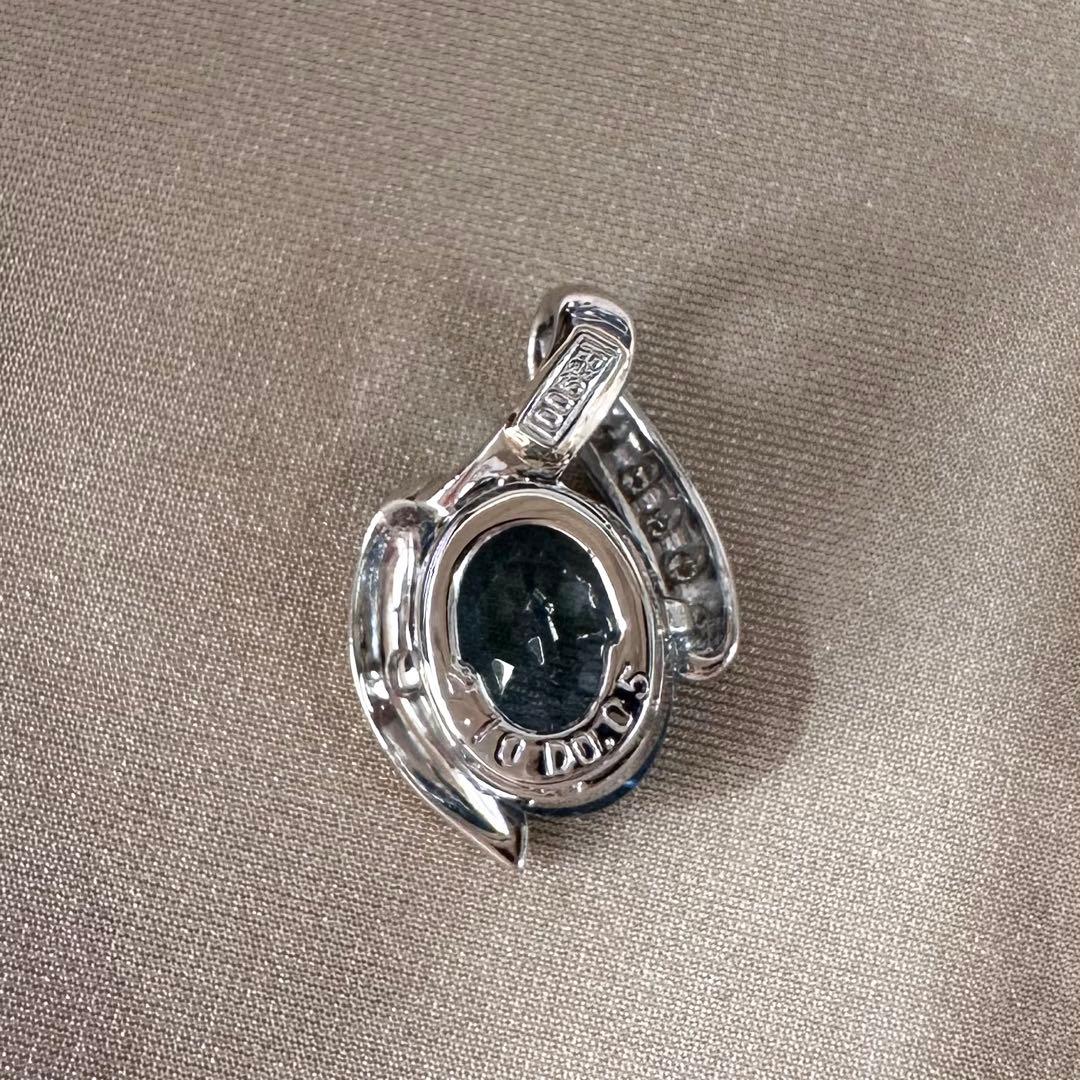PT900 アクアマリン 2.10ct デザインペンダント