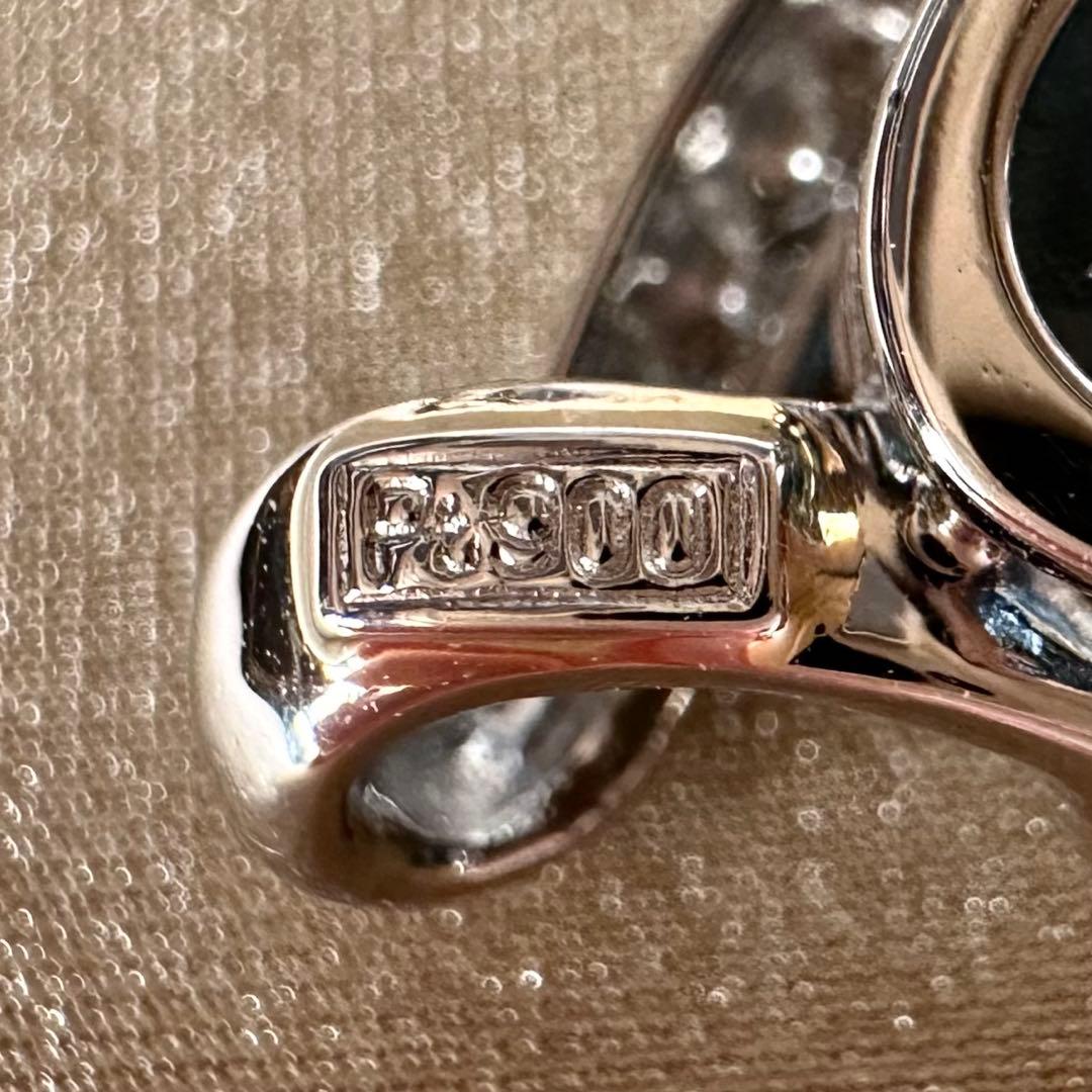 PT900 アクアマリン 2.10ct デザインペンダント