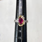 PT900/K18 ビルマ産ルビー ダイヤ リング 1.11ct GIA付き