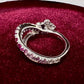 K18 バタフライ サファイア ダイヤモンド リング 0.97ct