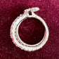 K18 バタフライ サファイア ダイヤモンド リング 0.97ct