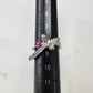 K18 バタフライ サファイア ダイヤモンド リング 0.97ct