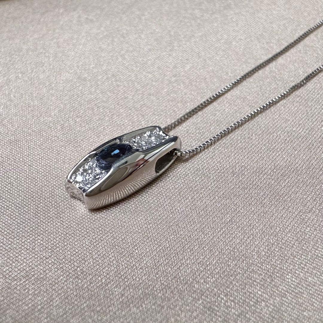 PT900 アレキサンドライト ダイヤモンド ネックレス 0.23ct 希少石