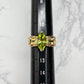 【K18】田崎TASAKI ペリドット × シトリン リング タサキ