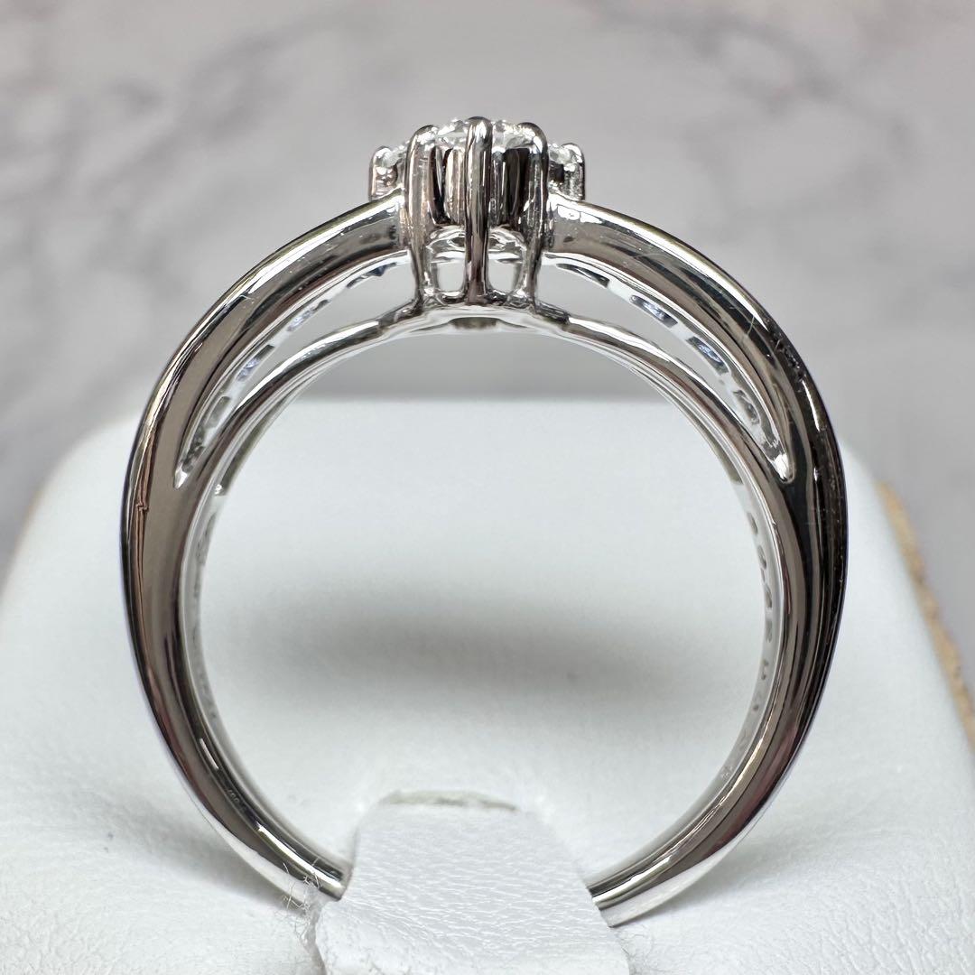 【JEUNET】K18WG サファイア0.82ct リング グランデーション