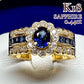 K18 サファイア 0.44ct ダイヤモンド リング