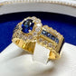 K18 サファイア 0.44ct ダイヤモンド リング