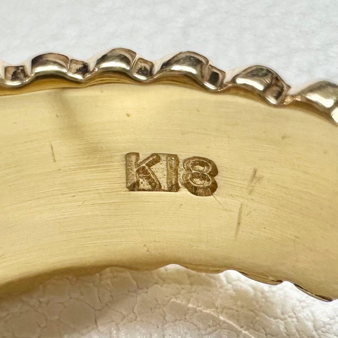 K18 サファイア 0.44ct ダイヤモンド リング