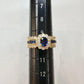 K18 サファイア 0.44ct ダイヤモンド リング
