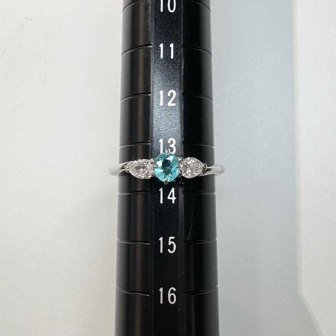 【美品】PT900 パライバトルマリン 0.229ct リング