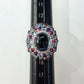 【K18WG】ブルートパーズ 4.25ct リング カラーストーンミックス