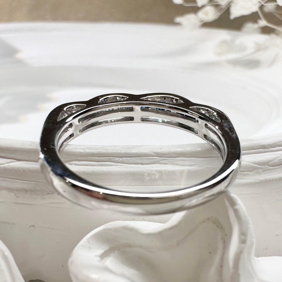 【K18】カラーダイヤモンド 0.3ct グラデーション バケットカットリング