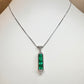 【美品】PT900 エメラルド 1.91ct ダイヤモンド ネックレス