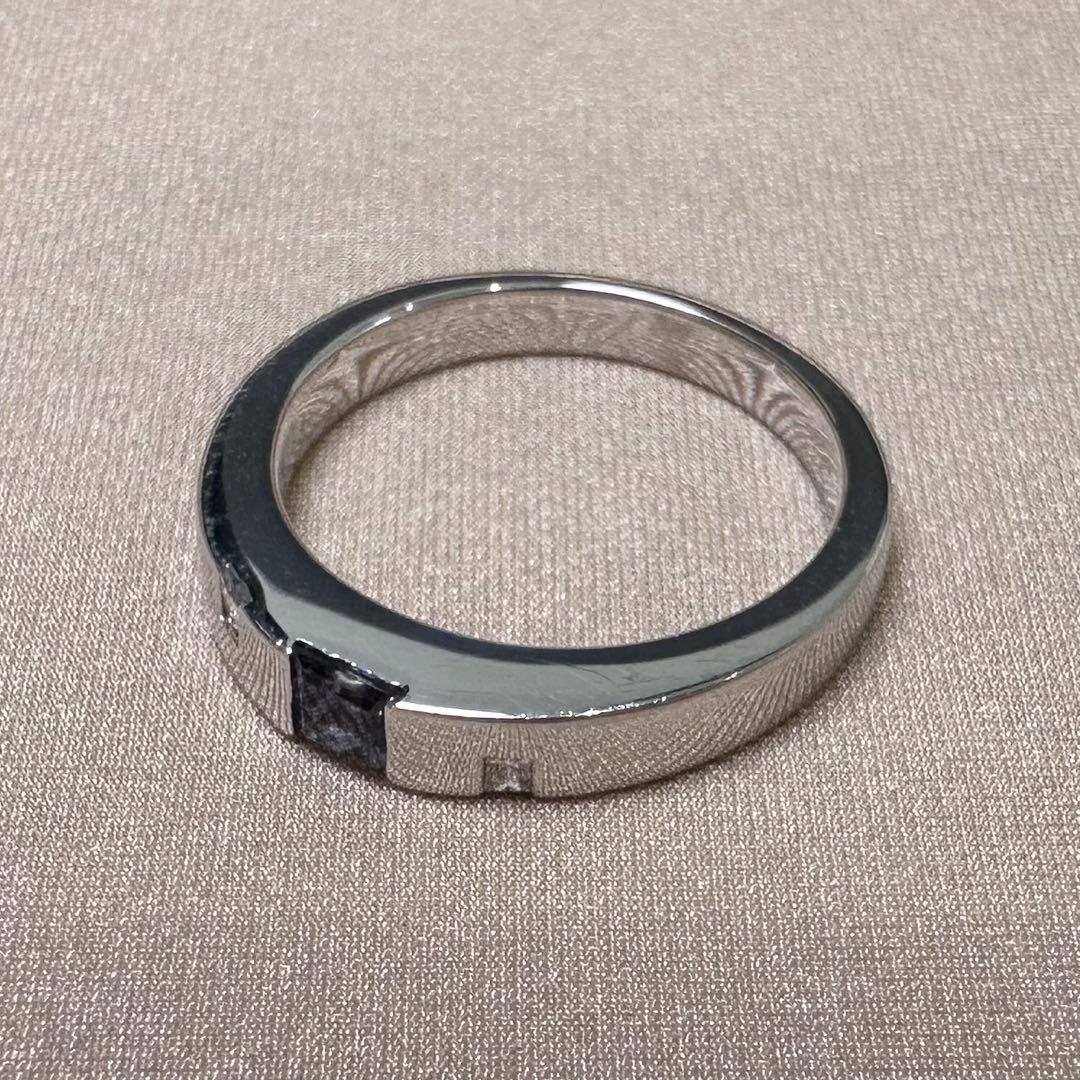 PT900 アレキサンドライト 0.25ct ダイヤ リング 希少石 鑑別書付き