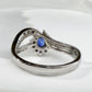 【美品】PT900 サファイア 0.52ct リング